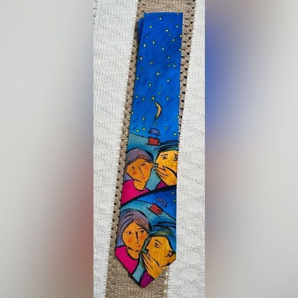 The Beatles Mens Do You Want To Know A Secret Artistic Collectible Silk Neck Tie - Picture 1 of 6